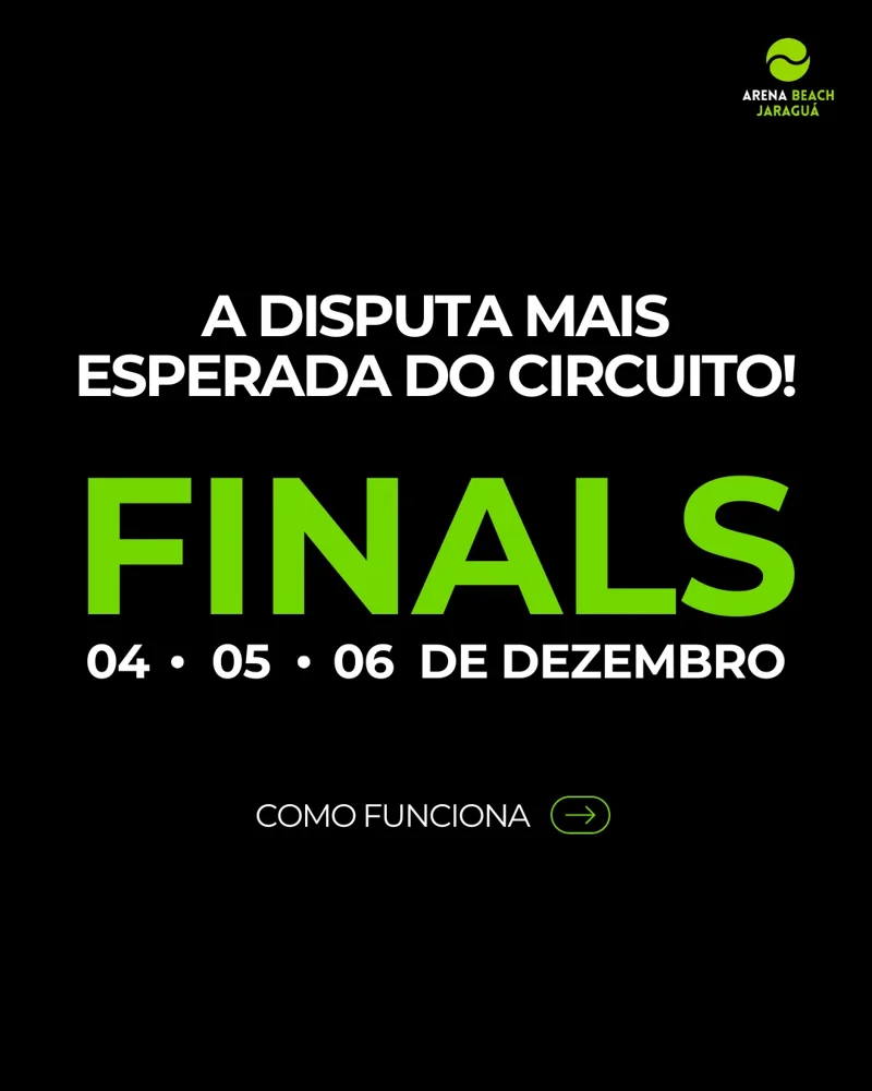 Arte oficial do Finals do Circuito O Boticário